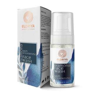 ELORIYA Diamond Foaming Facewash for Toning and Cleaning Skin Deep Cleansing Brightening and Refreshing for Men and Women 125 ml ELORIYA