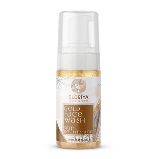 ELORIYA Gold Foaming Facewash for Deep Cleansing, Anti-Ageing, Skin Brightening and Whitening Face Cleanser for Men and Women, 125 ml ELORIYA