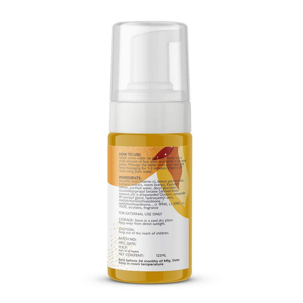 ELORIYA Vitamin C Foaming Face Wash,125 ml - For Skin Purification and Cleansing ELORIYA