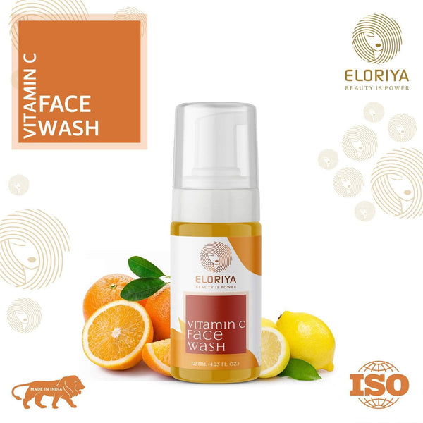 ELORIYA Vitamin C Foaming Face Wash,125 ml - For Skin Purification and Cleansing ELORIYA