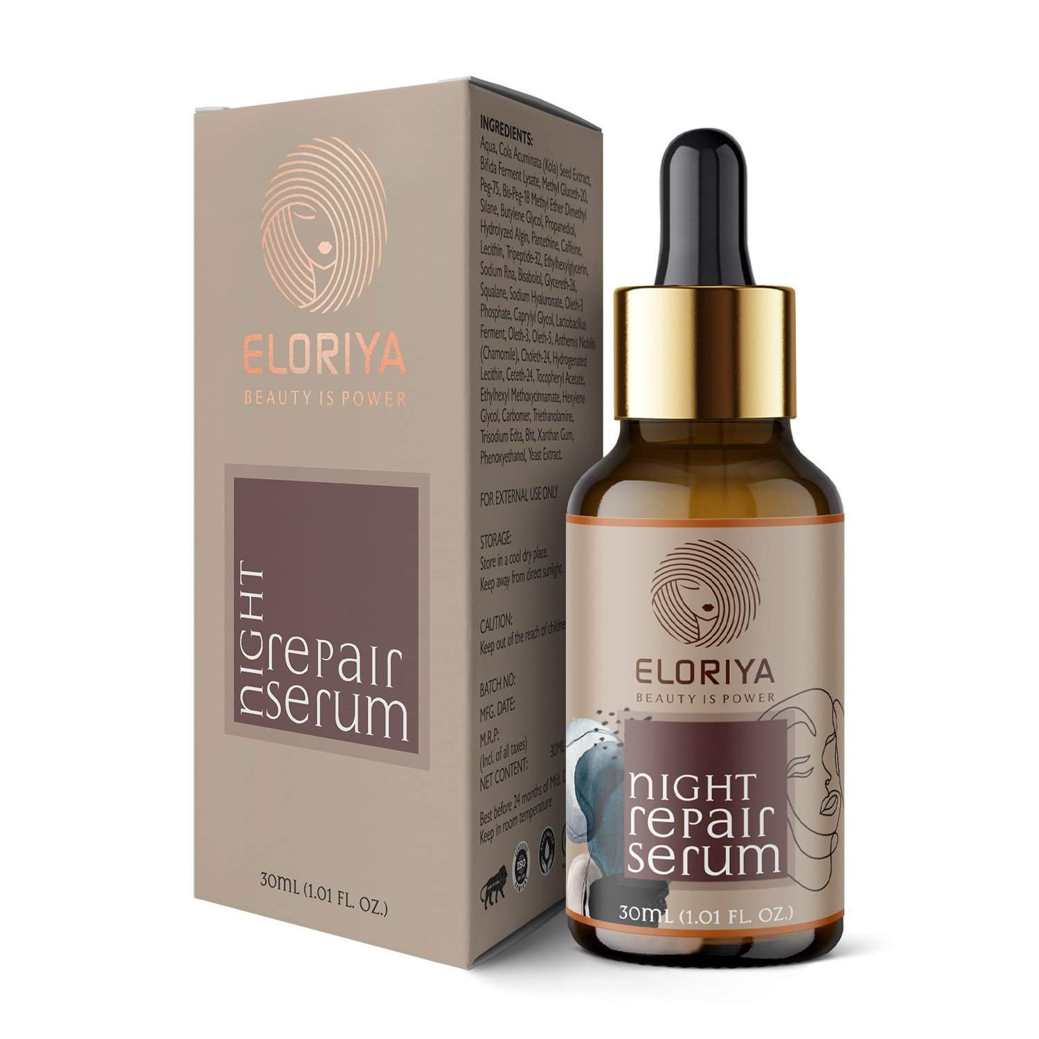 ELORIYA Night Repair Skin Serum, 30 ml ELORIYA