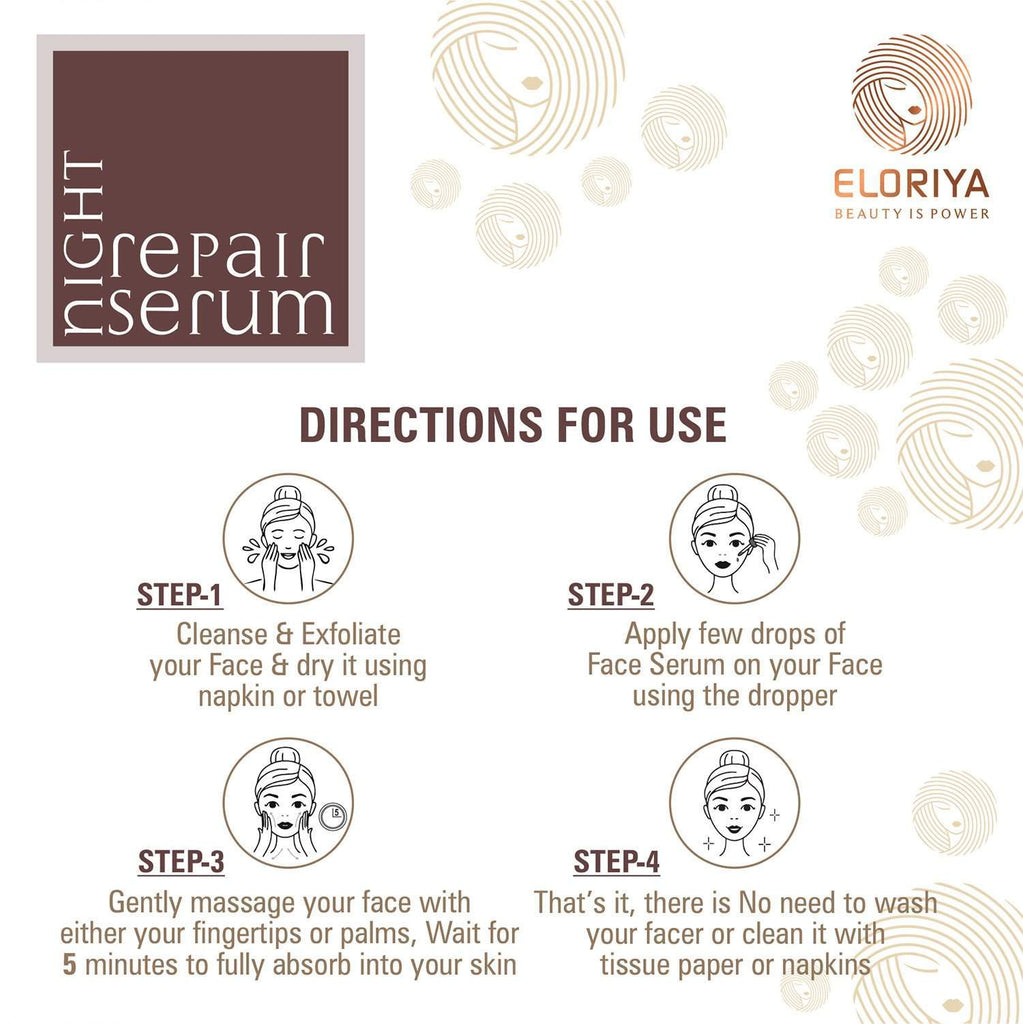 ELORIYA Night Repair Skin Serum, 30 ml ELORIYA