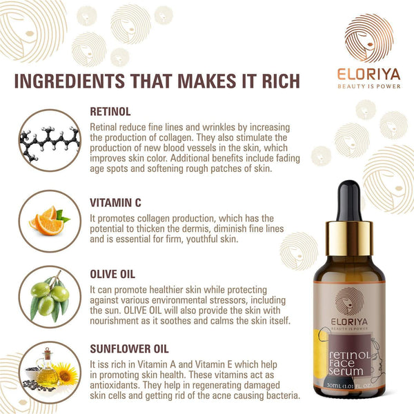 ELORIYA Retinol Face Serum 30 ml ELORIYA