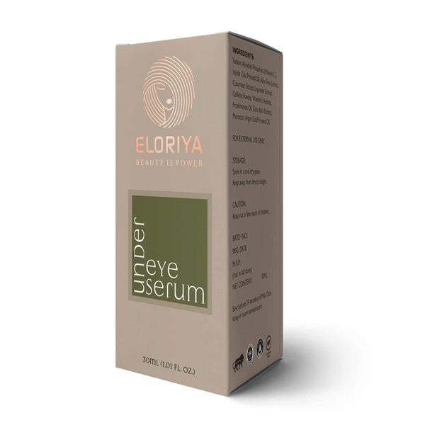 ELORIYA Under Eye Serum for Dark Circle, Acne Marks, Dark Spot, Anti-Aging, Oil Balancing, for All Skin Types, 30 Ml ELORIYA