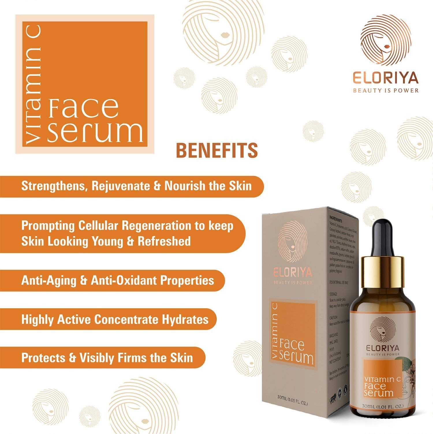 ELORIYA Vitamin C Face Serum, 30 ml ELORIYA