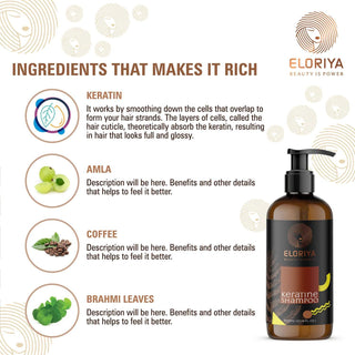 ELORIYA Keratin Hair Shampoo 300 ml ELORIYA