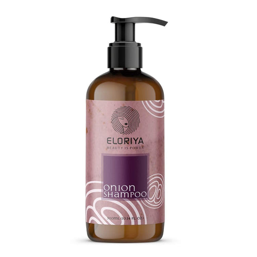 ELORIYA Onion Hair Shampoo for Hair Growth and Hair Fall Control with Onion Oil for Men and Women, 300 ml ELORIYA