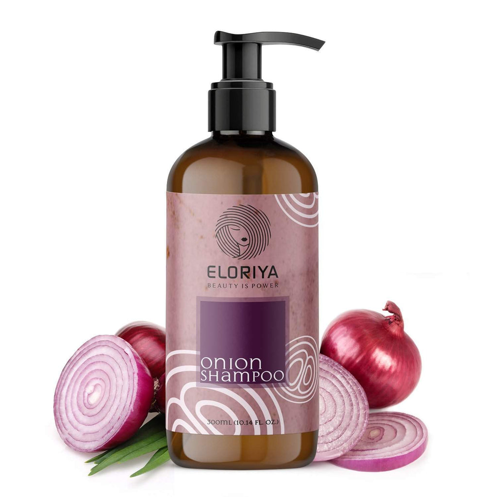 ELORIYA Onion Hair Shampoo for Hair Growth and Hair Fall Control with Onion Oil for Men and Women, 300 ml ELORIYA