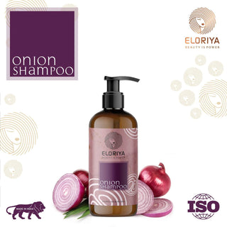 ELORIYA Onion Hair Shampoo for Hair Growth and Hair Fall Control with Onion Oil for Men and Women, 300 ml ELORIYA