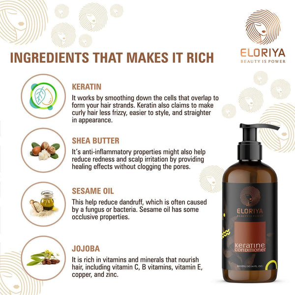 ELORIYA Keratin Conditioner, 300 ml ELORIYA