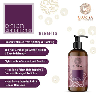 ELORIYA Onion Conditioner for Hair Growth and Hair Fall Control with Onion Oil for Men and Women, 300 ml ELORIYA