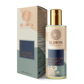 ELORIYA Moroccan Argan Hair Oil for Restores Shining and Strengthening of Hair for Men and Women, 100 Ml ELORIYA