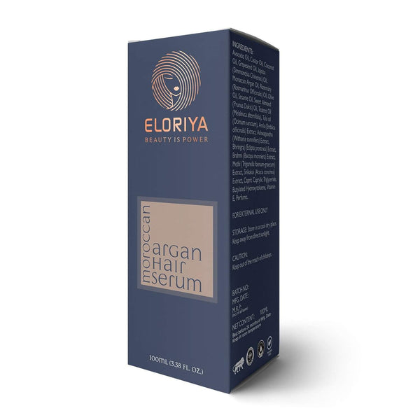 ELORIYA Moroccan Argan Hair Serum for Strong and Frizz-Free Hair, for Men and Women, 100 Ml ELORIYA