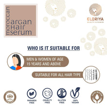 Load image into Gallery viewer, ELORIYA Moroccan Argan Hair Serum for Strong and Frizz-Free Hair, for Men and Women, 100 Ml ELORIYA