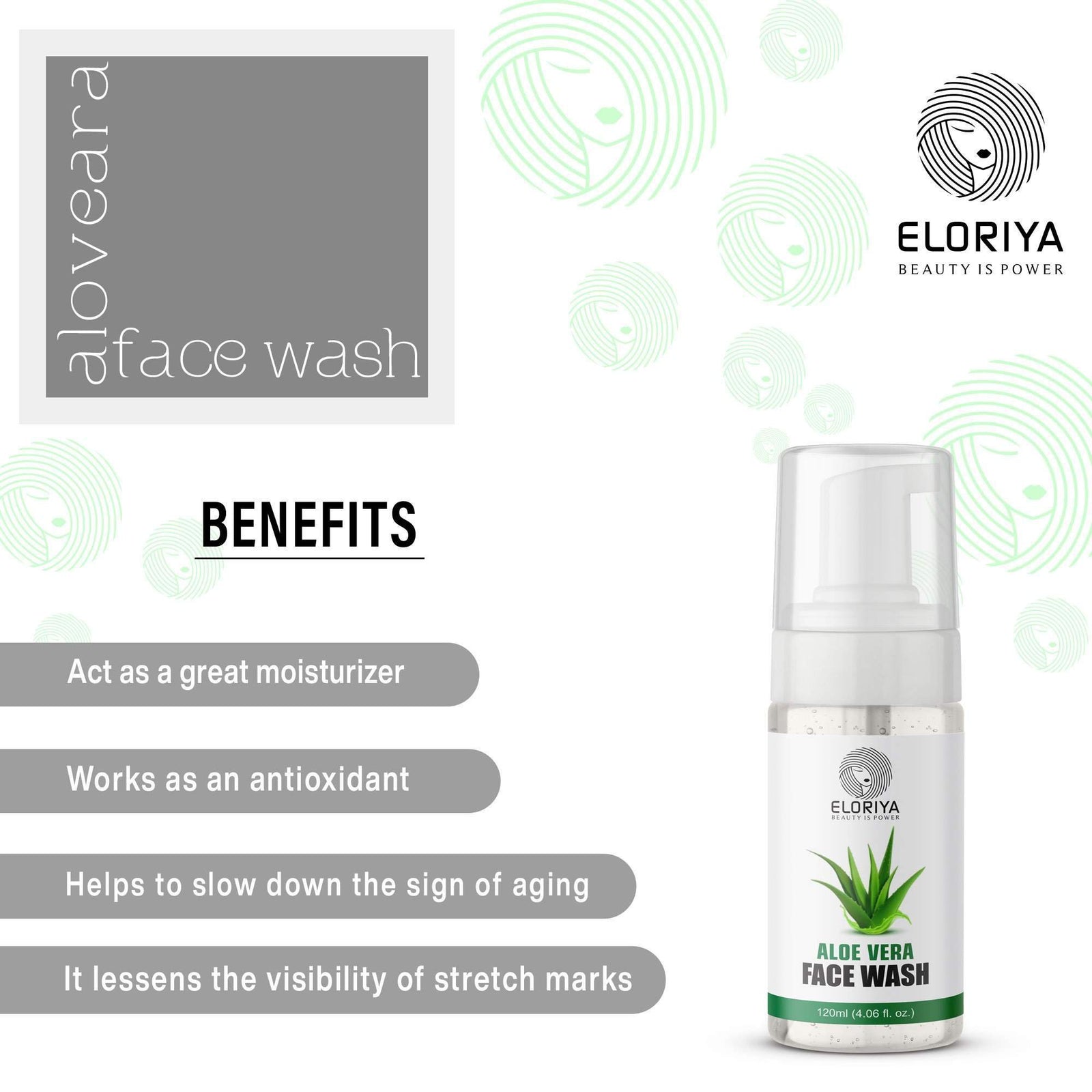 ELORIYA Aloe Vera Face Wash for Women and Men | 120ml ELORIYA