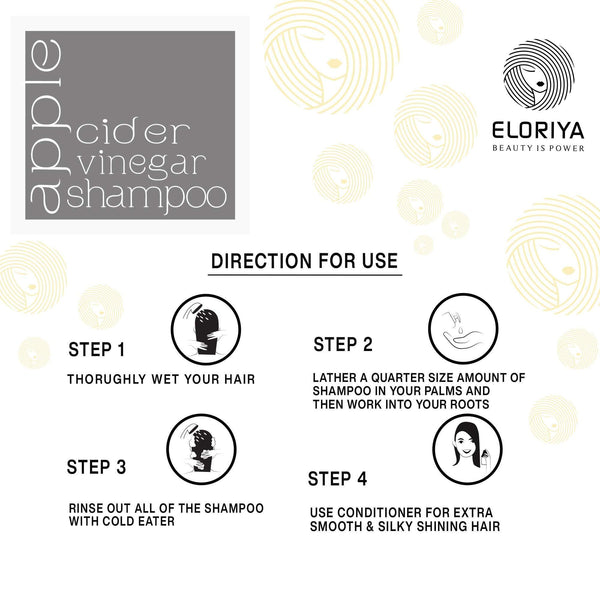 ELORIYA Apple Cider Vinegar Shampoo, 300ml ELORIYA