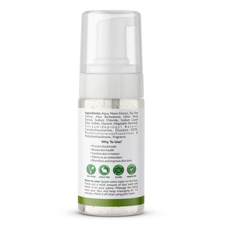 ELORIYA Neem and Tea Tree Face Wash for Women and Men | Lightens Scars Blemishes and Improve Skin tone No Parabens, SLS Free - 120ml ELORIYA