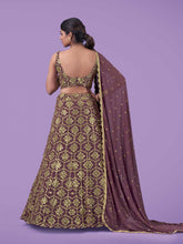 Load image into Gallery viewer, Maroon Wedding and Festival Semi Stitiched Lehenga Choli Clothsvilla