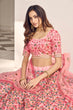 Load image into Gallery viewer, Enchanting Light Pink Sequins Embroidered Silk Wedding Wear Lehenga Choli ClothsVilla