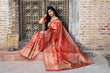 Load image into Gallery viewer, Engaging Red Woven Banarasi Silk Bridal Saree ClothsVilla