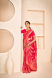Load image into Gallery viewer, Enthralling Pink Color Banarasi Silk Base Silk Weave Saree ClothsVilla