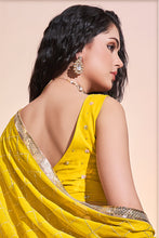 Load image into Gallery viewer, Georgette Yellow Color Readymade Sequins Designs Lehenga Clothsvilla