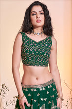 Load image into Gallery viewer, Radiant Georgette Readymade Sequins Designs Lehenga Clothsvilla