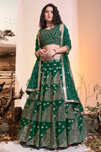 Load image into Gallery viewer, Radiant Georgette Readymade Sequins Designs Lehenga Clothsvilla