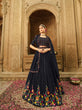 Load image into Gallery viewer, Exclusive Blue Color Thread Sequence Lehenga Choli Clothsvilla
