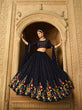 Load image into Gallery viewer, Exclusive Blue Color Thread Sequence Lehenga Choli Clothsvilla