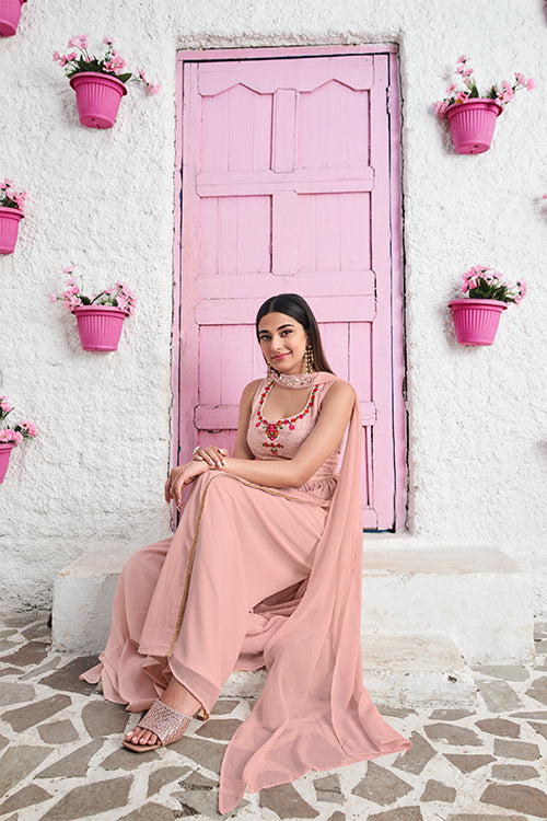 Exclusive Designer Embroidered Stitched Stylish Salwar Palazzo Collection Buy now Shubhkala Store ClothsVilla.com