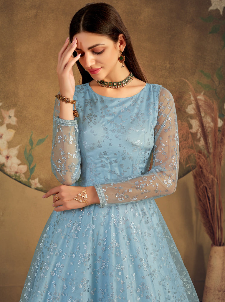 Exclusive Dress Designer Net Gown For Women Floral Exclusive Dress Designer Net Gown For Women Floral
