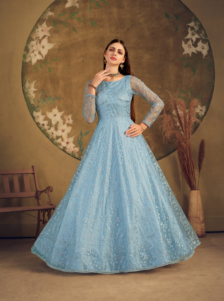Exclusive Dress Designer Net Gown For Women Floral Exclusive Dress Designer Net Gown For Women Floral