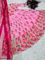 Exclusive Light Pink Color Embroidery With Moti Work Gown Clothsvilla