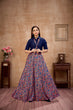 Load image into Gallery viewer, Exclusive Navy Blue Color Silk Lehenga Choli Clothsvilla