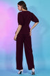 Load image into Gallery viewer, Exclusive Trendy Wear Maroon Fancy Fabric Self Design Co-Ord Set ClothsVilla.com