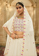 Load image into Gallery viewer, Exclusive White Color Thread Sequence Lehenga Choli Clothsvilla