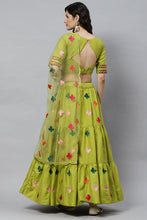 Load image into Gallery viewer, Exclusive Cotton Multi Embroidered Work Lehenga ClothsVilla.com