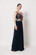 Load image into Gallery viewer, Exclusive Navy Georgette Crush Pattern On Lehenga Choli ClothsVilla.com