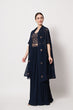Load image into Gallery viewer, Exclusive Navy Georgette Crush Pattern On Lehenga Choli ClothsVilla.com