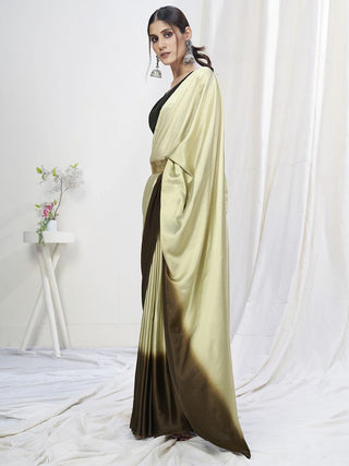 Fancy Green Ready to Wear One Minute Lycra Saree ClothsVilla