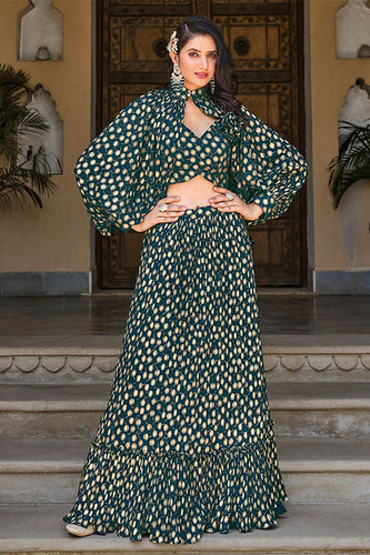 Fancy Exclusive Koti Style Party Wear Ready to Wear Lehenga Choli ClothsVilla.com