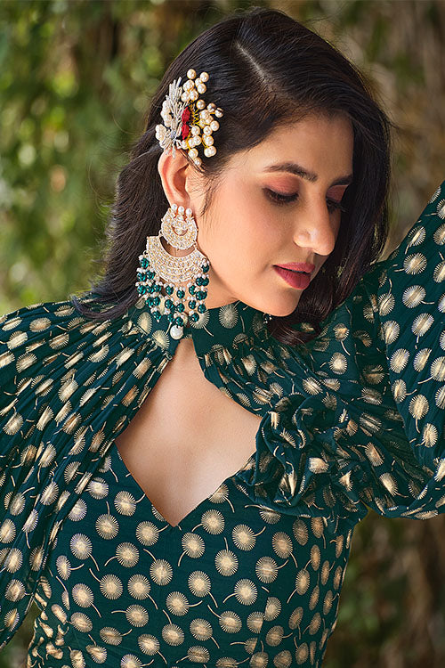 Fancy Exclusive Koti Style Party Wear Ready to Wear Lehenga Choli ClothsVilla.com