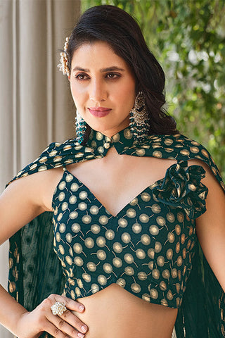 Fancy Exclusive Koti Style Party Wear Ready to Wear Lehenga Choli ClothsVilla.com