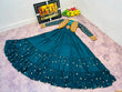 Load image into Gallery viewer, Fancy Teal Blue Color Mother Daughter Gown WIth Koti Clothsvilla
