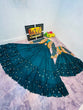 Load image into Gallery viewer, Fancy Teal Blue Color Mother Daughter Gown WIth Koti Clothsvilla