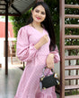 Load image into Gallery viewer, Fantastic Polka Dot Printed Light Pink Color Short Gown Clothsvilla