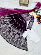 Load image into Gallery viewer, Fantastic Wine Color Velvet Embroidery Sequence Salwar Suit Clothsvilla