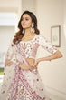 Load image into Gallery viewer, Fascinating White Embroidered Silk Party Wear Lehenga Choli ClothsVilla