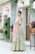 Load image into Gallery viewer, Figurative Mint Green Thread And Sequins Embroidered Silk Bridal Ghagra Choli ClothsVilla
